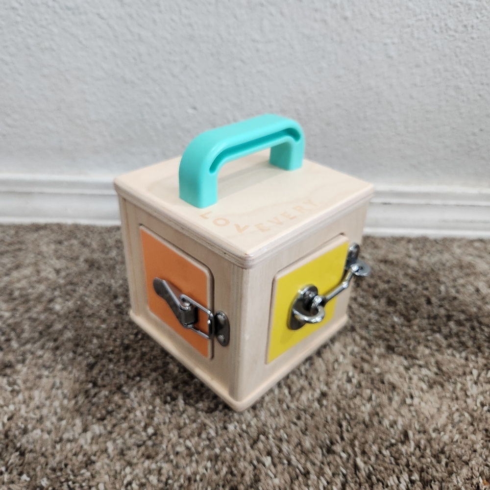 Lovevery Wooden Lock Box Latches | The Realist Box | Montessori Learning Toy